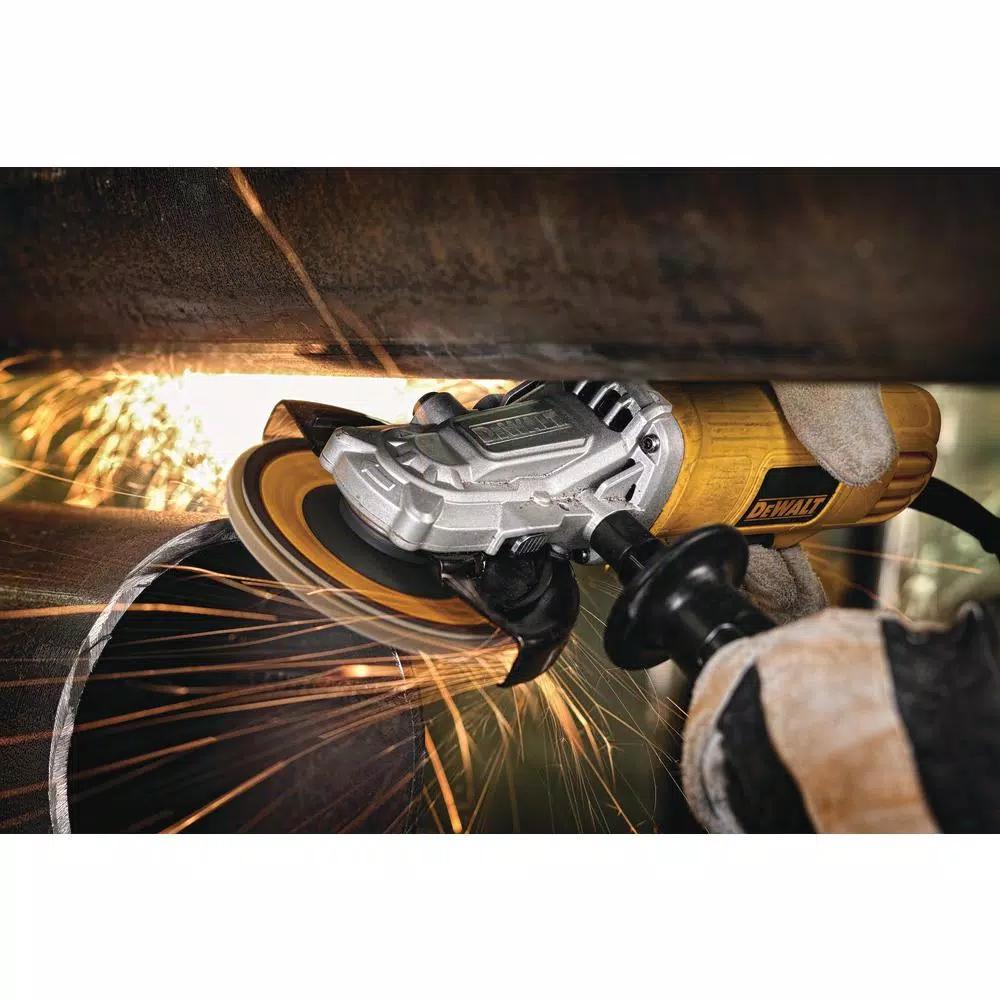 DEWALT 9 Amp Corded Small Angle Grinder, 4.5-in to 5-in, 12,000 RPM, Low-Profile Design