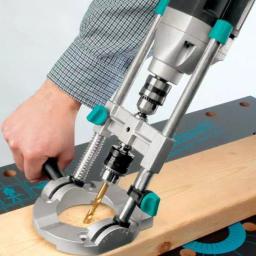 Wolfcraft Wolf Craft Multi-Angle Drill Guide with 3/8 in. Chuck and Cast Aluminum Base thumbnail 9