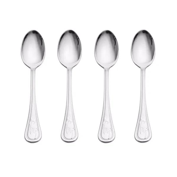 Towle Living Towle Palm Breeze 18/0 Stainless Steel Demi Spoons, Set of 4