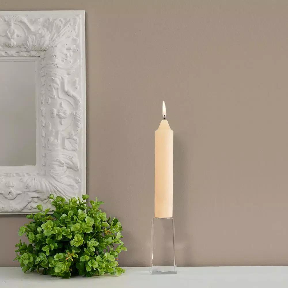 ROOT CANDLES A.I. Root 7 in. Timberline Collenette Buttercream Taper Dinner Candles, Box of 4