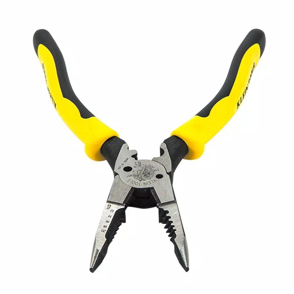 Klein Tools 8-3/8 in. All-Purpose Long Nose Pliers with Crimper and Wire Stripper