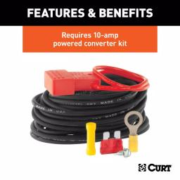 CURT 3-to-2-Wire Powered Taillight Converter, 4-Way Flat Output thumbnail 4