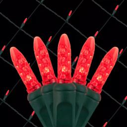 Wintergreen Lighting 48 in. x 72 in. 100-Light M5 Red LED Net Light Set thumbnail 1