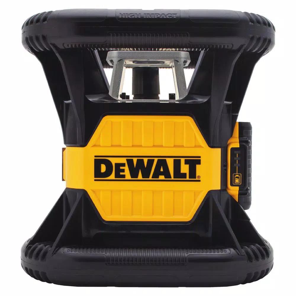 DEWALT 20V MAX Green Beam Self-Leveling Rotary Laser Level Kit with (3) 2Ah Batteries & TSTAK Case