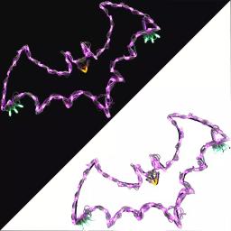 Haunted Hill Farm Flying Bats LED Halloween Window Lights, Set of 2 thumbnail 8