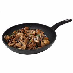 LavoHome Royal Marble 3-Piece Nonstick Forged Aluminum Frying Pan Set, Black thumbnail 4