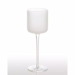 Abigails White Night Frosted Wine Glass Set, 4-Piece Matte Glassware Collection thumbnail 1