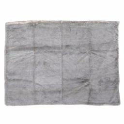 Noble House Toscana Timeless Grey Faux Fur Throw Blanket, 60 x 50 in. thumbnail 1