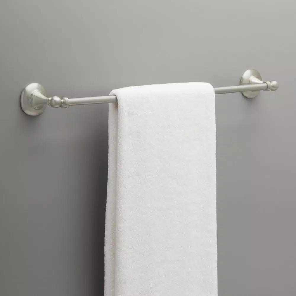 Delta Greenwich II 24 in. Single Towel Bar in SpotShield Brushed Nickel
