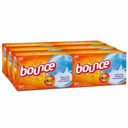 Bounce Fresh Linen Scent Dryer Sheets, 160-Count (6-Pack) thumbnail 1