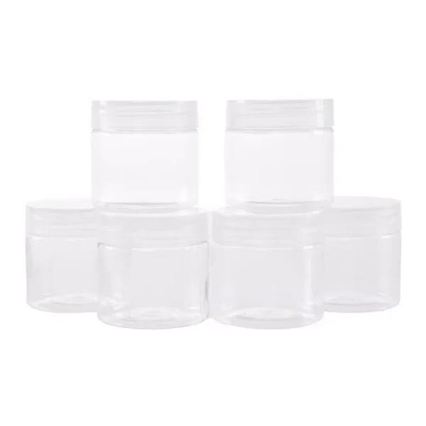Stalwart 2 oz. Clear Plastic Jars with Foam Liner, 6-Pack