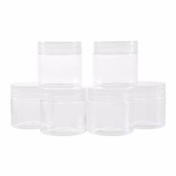 Stalwart 2 oz. Clear Plastic Jars with Foam Liner, 6-Pack thumbnail 1
