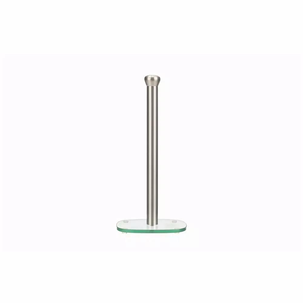 Jiallo Stainless Steel Paper Towel Holder with Weighted Glass Base