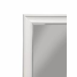 Martin Svensson Home White Beveled Glass Accent Mirror, 30 in. H x 36 in. W Rectangle Framed Wall Mirror thumbnail 3