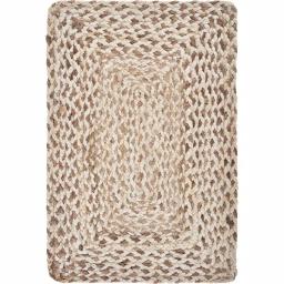 LR Home Natural and Bleached Jute Woven Placemats, 19 x 13 in. (Set of 4) thumbnail 1