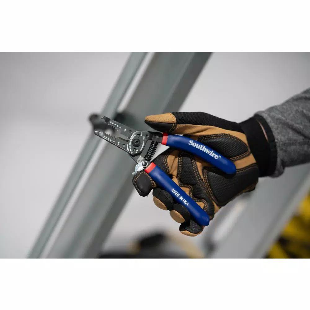 Southwire S1018SOLUS Ergo Wire Stripper and Cutter, 10-18 AWG Solid, 12-20 AWG Stranded
