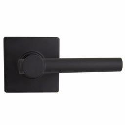 Defiant Highland Matte Black Passage Door Lever with Square Rose thumbnail 8