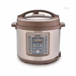 AROMA 4 Qt. Brown Electric Multi-Cooker Pressure Cooker with Aluminum Inner Pot thumbnail 1