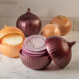 Hutzler Classic Food Savers 4-Piece Set - Onion, Tomato, and Garlic Storage Containers thumbnail 5