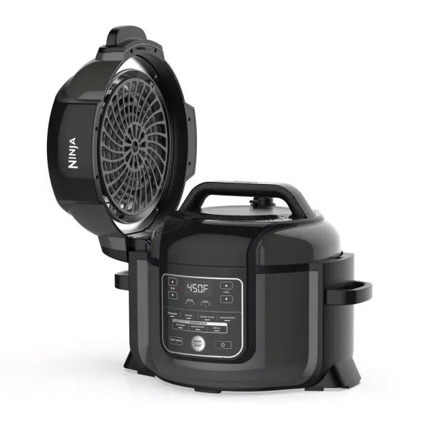 Ninja Foodi 6.5 Qt. Black Stainless Steel Electric Pressure Cooker and Air Fryer with TenderCrisp Technology