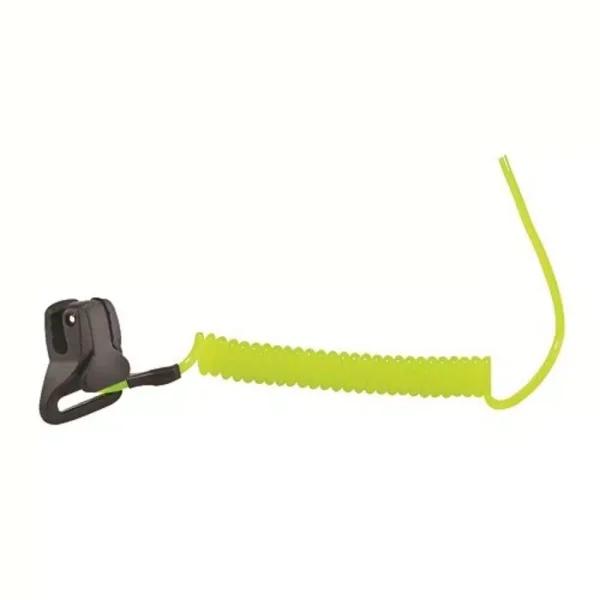 Ergodyne Squids 3158 Lime Coil Hard Hat Lanyard with Double Lock Buckle