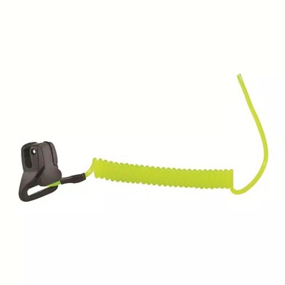 Ergodyne Squids 3158 Lime Coil Hard Hat Lanyard with Double Lock Buckle