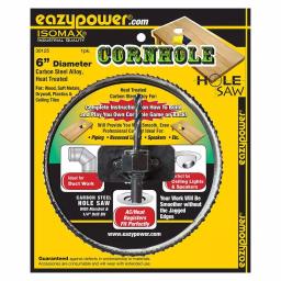 Eazypower 6 in. Carbon Steel Hole Saw with Mandrel for Cornhole Boards and Wood thumbnail 3