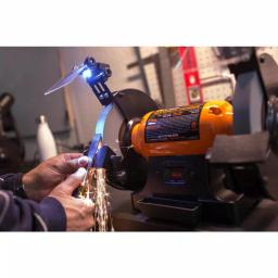 WEN 8 in. Bench Grinder, 4.8 Amp with LED Work Lights and Quenching Tray thumbnail 5