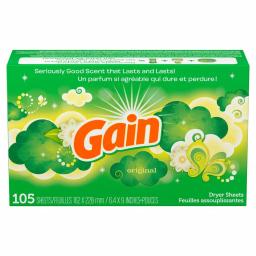 Gain Moonlight Breeze Dryer Sheets, Original Scent, 105-Count (6-Pack, 630 Sheets Total) thumbnail 4