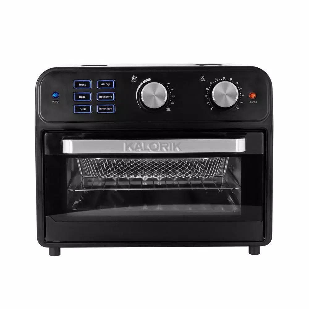 KALORIK 22 Qt. Digital Air Fryer Toaster Oven with Rotisserie - Black