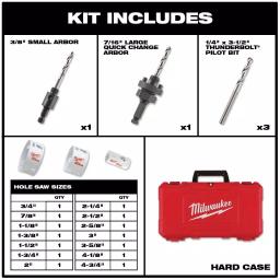 Milwaukee Hole Dozer Bi-Metal Hole Saw & Shockwave Titanium Drill Bit Set, 42-Piece thumbnail 2