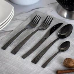 MegaChef Baily 20-Piece Black Stainless Steel Flatware Set, Service for 4 thumbnail 3