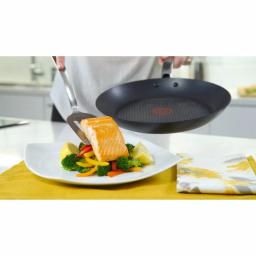 T-fal Prograde 10-Piece Aluminum Nonstick Cookware Set with Hard Titanium Reinforcement, Gray thumbnail 6