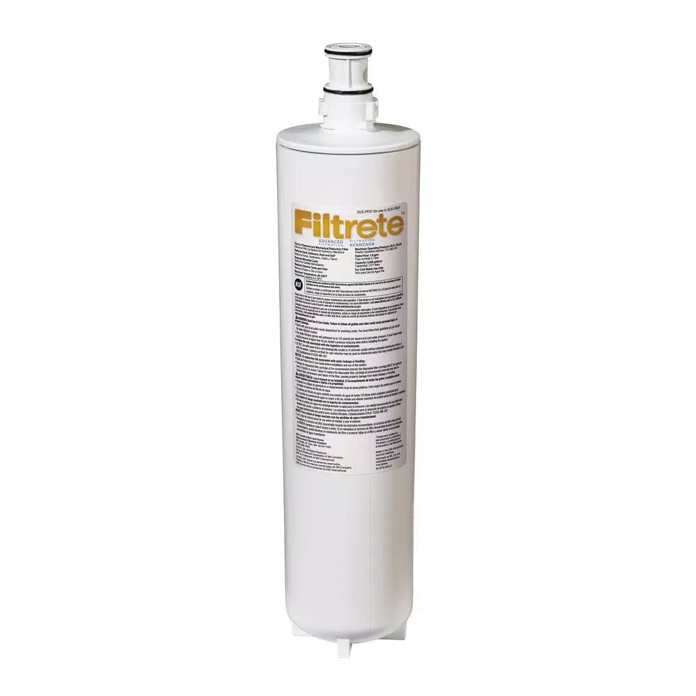 Filtrete Advanced Under Sink Water Filtration Filter, 0.5 Micron Replacement