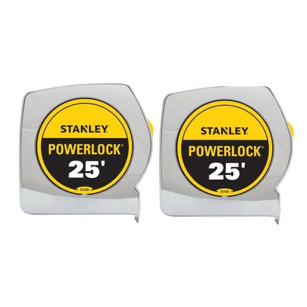Stanley Powerlock 25 ft. Tape Measure Set (2-Pack)