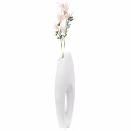 Uniquewise Modern White Magnesium Oxide Large Decorative Floor Vase - 40.5 in. thumbnail 5