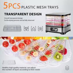 VIVOHOME 5-Tray Stainless Steel Food Dehydrator with Digital Timer and Temperature Control thumbnail 2