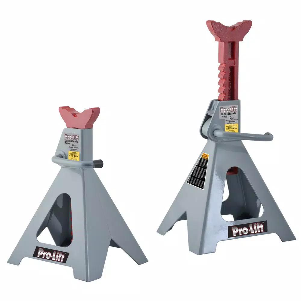 Pro-Lift 6 Ton Ratcheting Jack Stands, Pair