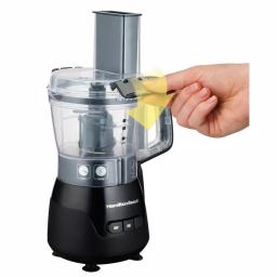 Hamilton Beach Stack & Snap 4-Cup Compact Food Processor, 5-Speed, Black thumbnail 3