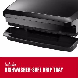 George Foreman Classic 4-Serving Indoor Grill and Panini Press, 60 sq. in., Black thumbnail 4