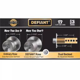 Defiant Saturn Stainless Steel Entry Combo Pack with Deadbolt thumbnail 3