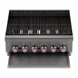Magic Chef 48 in. Commercial Countertop Radiant Char Broiler, Stainless Steel thumbnail 4