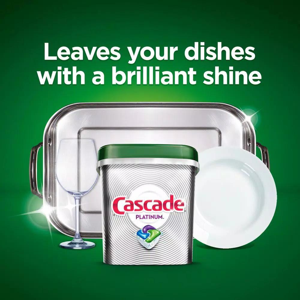 Cascade Platinum ActionPacs Dishwasher Detergent with Dawn, Fresh Scent (36-Count, 6-Pack)