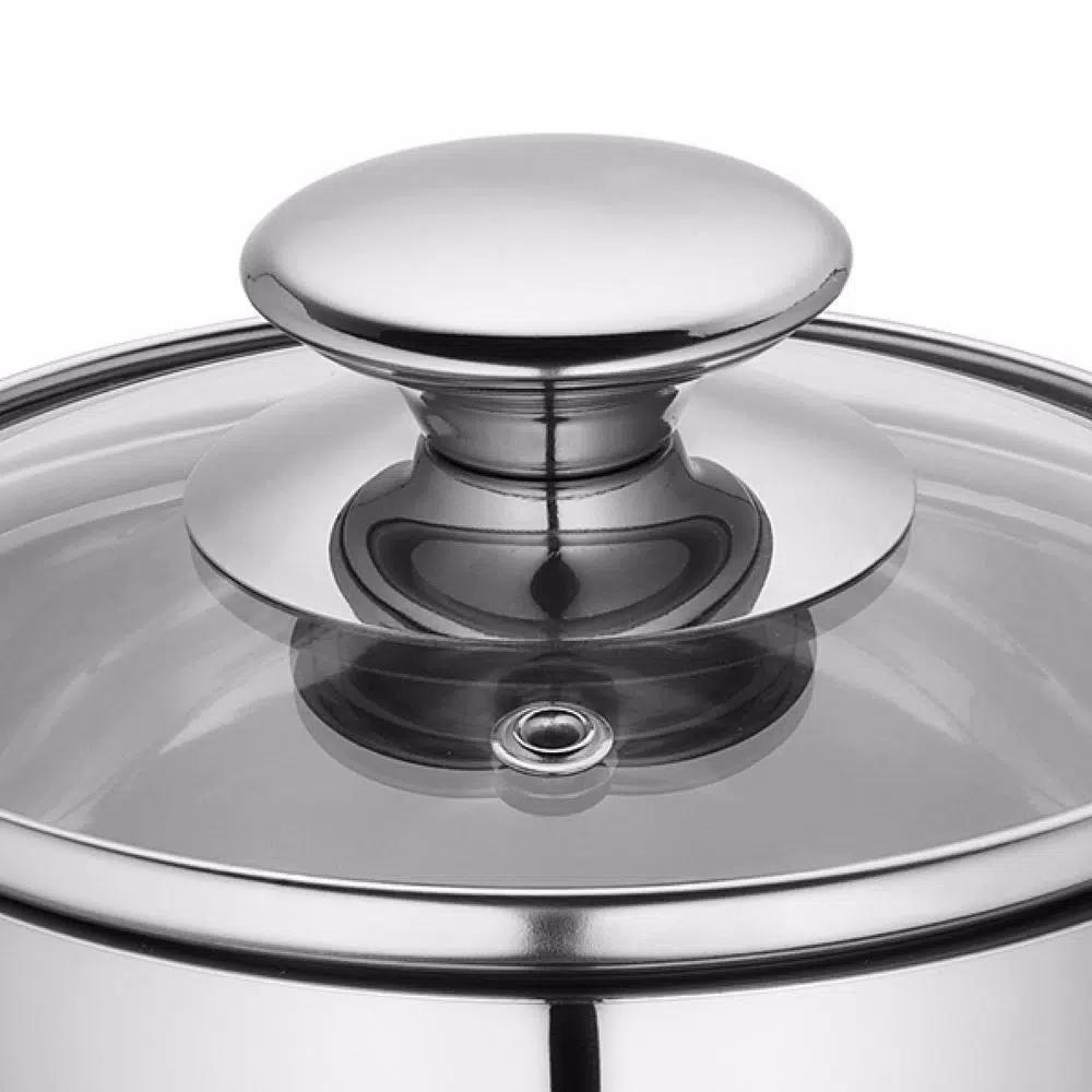 Frieling Küchenprofi 0.7 qt. Stainless Steel Stock Pot with Vented Glass Lid