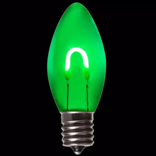Wintergreen Lighting FlexFilament C9 LED Shatterproof Green Vintage Edison Replacement Bulbs (5-Pack)