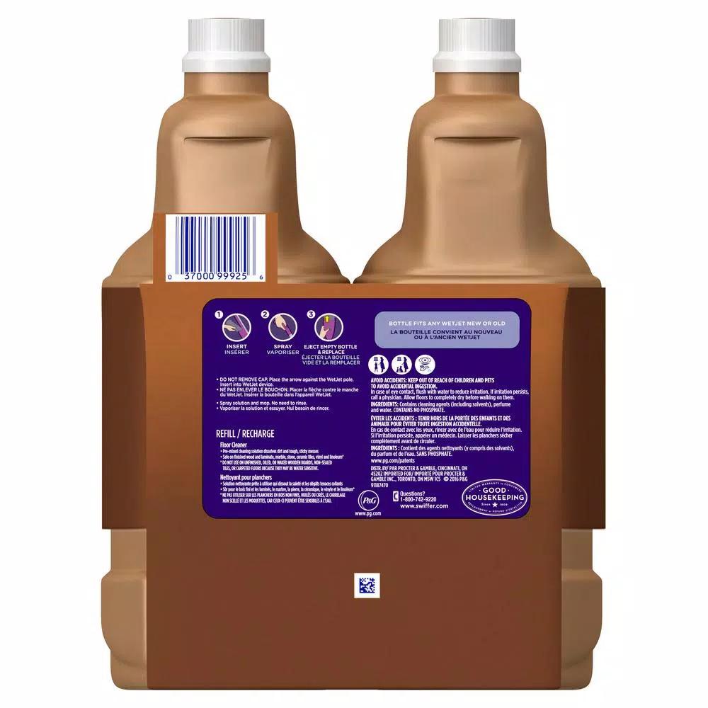 Swiffer WetJet Multi-Surface Floor Cleaner Solution Refill, 42.2 oz (2-Pack)