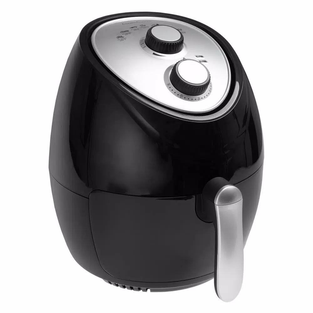 Classic Cuisine 3.7 Qt. Oil-Free Air Fryer, 1500W, Black
