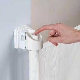 KidCo Safeway Retractable Wall Mounted Baby Gate, 33.5 in. H, White thumbnail 5