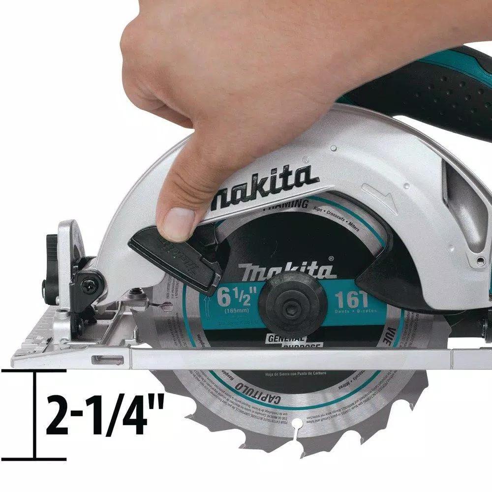 Makita 18V LXT Cordless 6-1/2 in. Circular Saw & Oscillating Multi-Tool Combo Kit (Tool Only)