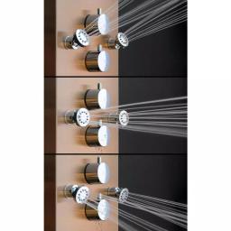 AKDY 65 in. 8-Jet Bronze Stainless Steel Shower Panel System with Rainfall Waterfall and Handheld Wand thumbnail 5